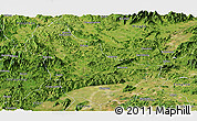 Satellite Panoramic Map of Qingyuan