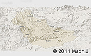 Shaded Relief Panoramic Map of Qingyuan, lighten