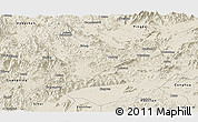 Shaded Relief Panoramic Map of Qingyuan