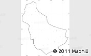 Blank Simple Map of Qingyuan, cropped outside, no labels