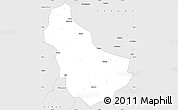 Silver Style Simple Map of Qingyuan