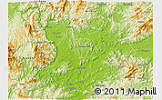 Physical 3D Map of Qujiang