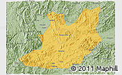 Savanna Style 3D Map of Qujiang