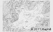 Silver Style 3D Map of Qujiang
