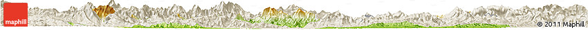 Physical Horizon Map of Qujiang, shaded relief outside Physical Horizon Map of Qujiang, shaded relief outside