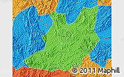 Political Map of Qujiang