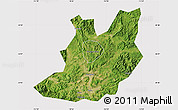 Satellite Map of Qujiang, cropped outside