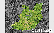 Satellite Map of Qujiang, desaturated