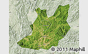 Satellite Map of Qujiang, lighten