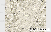 Shaded Relief Map of Qujiang