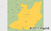 Savanna Style Simple Map of Qujiang
