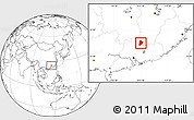 Blank Location Map of Shixing