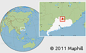 Savanna Style Location Map of Shixing, highlighted parent region