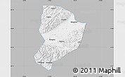 Gray Map of Shixing, single color outside