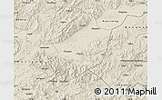 Shaded Relief Map of Shixing
