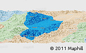 Political Panoramic Map of Shixing, lighten