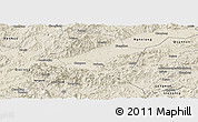 Shaded Relief Panoramic Map of Shixing