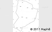 Blank Simple Map of Shixing, cropped outside