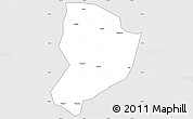Silver Style Simple Map of Shixing, cropped outside