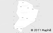 Silver Style Simple Map of Shixing