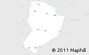 Silver Style Simple Map of Shixing, single color outside