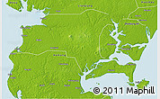 Physical 3D Map of Suixi