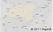 Shaded Relief 3D Map of Suixi, desaturated