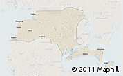 Shaded Relief 3D Map of Suixi, lighten