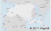 Silver Style 3D Map of Suixi