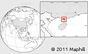 Blank Location Map of Suixi, highlighted country