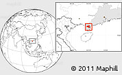 Blank Location Map of Suixi, highlighted parent region