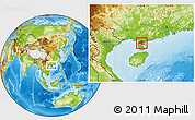 Physical Location Map of Suixi