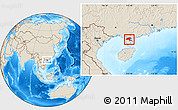 Shaded Relief Location Map of Suixi