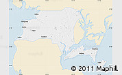 Classic Style Map of Suixi, single color outside