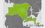 Physical Map of Suixi, desaturated