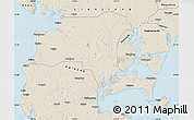 Shaded Relief Map of Suixi