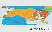 Political Panoramic Map of Suixi