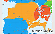 Political Simple Map of Suixi