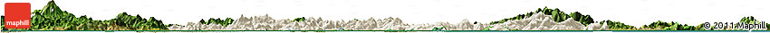 Shaded Relief Horizon Map of Taishan, satellite outside