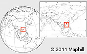 Blank Location Map of Taishan, within the entire country