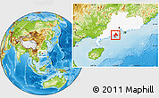 Physical Location Map of Taishan, highlighted parent region