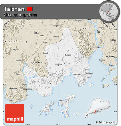 Classic Style Map of Taishan