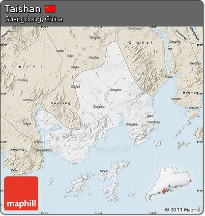 Classic Style Map of Taishan