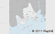 Gray Map of Taishan, single color outside