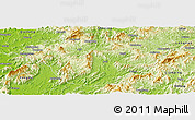 Physical Panoramic Map of Wengyuan