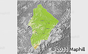 Physical 3D Map of Wuhua, desaturated