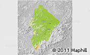 Physical 3D Map of Wuhua, lighten, desaturated