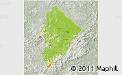 Physical 3D Map of Wuhua, lighten, semi-desaturated