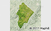 Satellite 3D Map of Wuhua, lighten