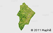 Satellite 3D Map of Wuhua, single color outside
